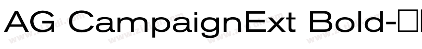 AG CampaignExt Bold字体转换